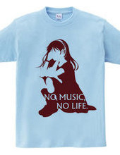 NO MUSIC, NO LIFE.　red