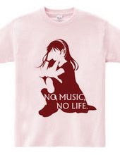 NO MUSIC, NO LIFE.　red