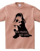 NO MUSIC, NO LIFE. Black