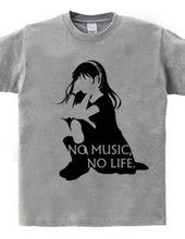 NO MUSIC, NO LIFE.　black