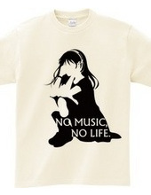 NO MUSIC, NO LIFE.　black