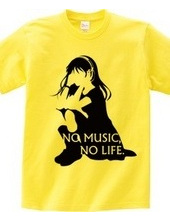 NO MUSIC, NO LIFE. Black