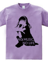 NO MUSIC, NO LIFE.　black