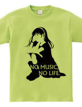 NO MUSIC, NO LIFE. Black