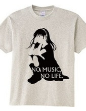 NO MUSIC, NO LIFE.　black