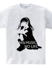 NO MUSIC, NO LIFE.　black