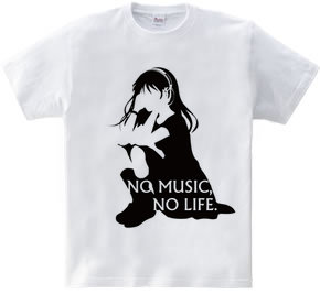 NO MUSIC, NO LIFE.　black