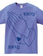 PRAY HANDS BLUE