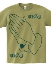 PRAY HANDS BLUE