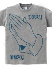 PRAY HANDS BLUE