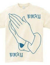 PRAY HANDS BLUE