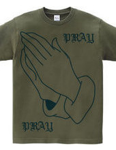 PRAY HANDS BLUE