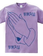 PRAY HANDS BLUE