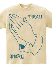 PRAY HANDS BLUE