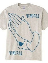 PRAY HANDS BLUE