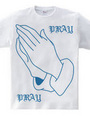 PRAY HANDS BLUE