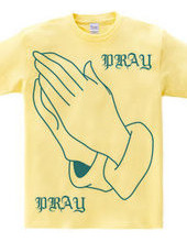 PRAY HANDS BLUE