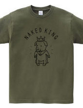 The naked King little pigs animal illustarchlogo