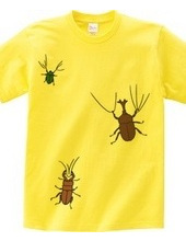 The T-shirts 3 beetles are on