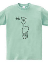 Alpaca lion Hello animal illustrations (without Crown)