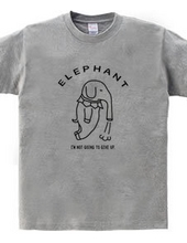ゾウトブ Elephant 象 動物イラストカレッジロゴ