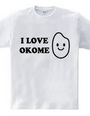 お米大好き  I LOVE OKOME　黒