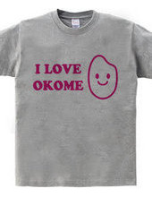 お米大好き  I LOVE OKOME　赤