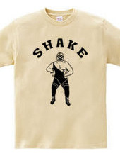 Shake プロレスラーマスクマン イラストアーチロゴ