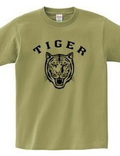 TIGER タイガー 虎 動物イラストカレッジロゴ