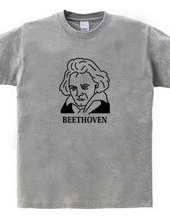 ベートーベン BEETHOVEN イラスト 音楽家 偉人アート