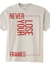 NEVER LOSE YOUR FRAMES LINE red