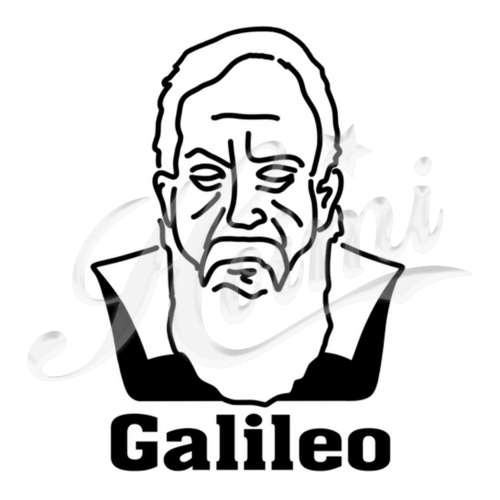 ガリレオ Galileo Galilei イラスト 歴史 偉人 Aliviosta 半袖tシャツ 5 6oz デザインｔシャツマーケット Hoimi ホイミ