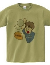 つぶやくもん！父ちゃんバレーボールはじめましたTシャツ