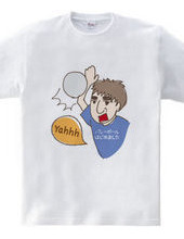 つぶやくもん！父ちゃんバレーボールはじめましたTシャツ