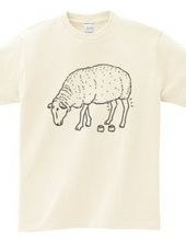 White Sheep -Summer Fashion- Sheep Animal Illustration