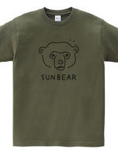 マレーグマ sunbear 動物イラスト熊