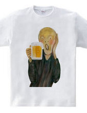 Munch's cry with a beer.