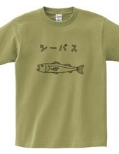 Sea Bass Katakana Loose Fish Illustration Sea Fishing