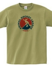 Ice Hockey AHL: Animal Hockey League Logo Tee