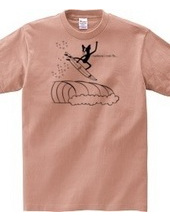 Boston Terrier Surfing Aerial Tee