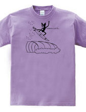 Boston Terrier Surfing Aerial Tee