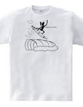 Boston Terrier Surfing Aerial Tee