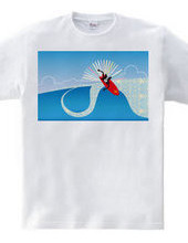 Boston Terrier Surf Round House Cutback Tee Ver.2