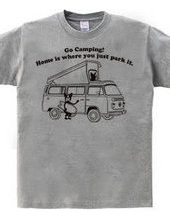 Boston Terrier Surf Camp VW Camper Tee