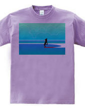 Boston Terrier Surf Nose Rider Surf Clue Tee