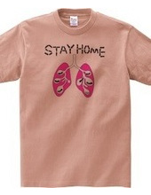 働きアリと肺のSTAY HOME T-シャツ　黄色のみ