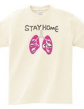 働きアリと肺のSTAY HOME T-シャツ　黄色のみ