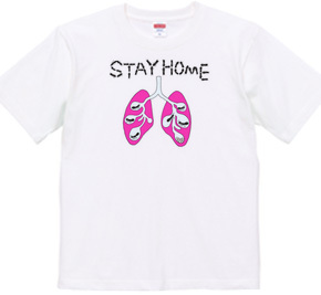 働きアリと肺のSTAY HOME T-シャツ