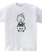 Baby in car Baby Milk Illustration