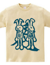 Rabbit-kun and Rabbit (Blue)